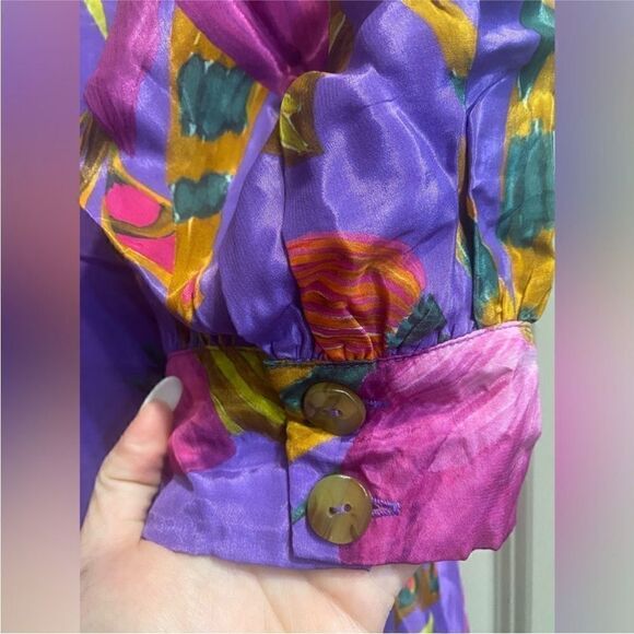 FARM Rio NWT Maxi Flowers Maxi Dress Purple Size XS MSRP $265 - Picture 9 of 11